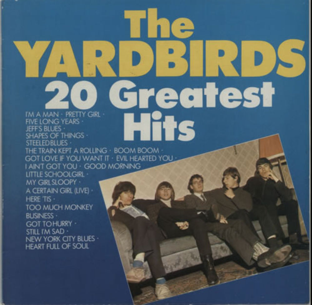 The Yardbirds 20 Greatest Hits German vinyl LP album (LP record) U80050