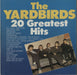 The Yardbirds 20 Greatest Hits German vinyl LP album (LP record) U80050