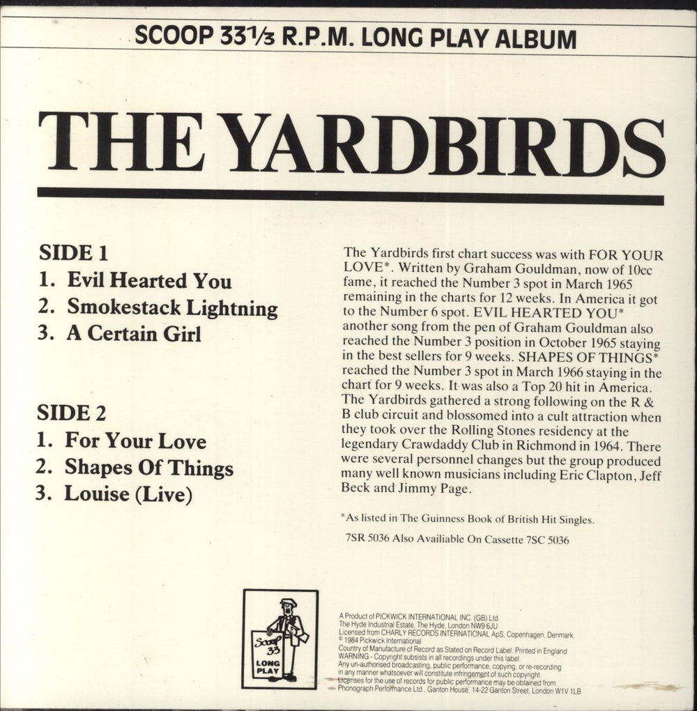 The Yardbirds The Yardbirds EP UK 7" vinyl single (7 inch record / 45)