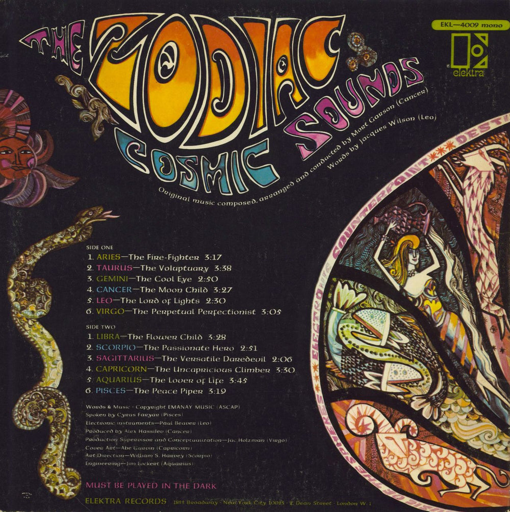 The Zodiac Cosmic Sounds - 1st UK vinyl LP album (LP record)