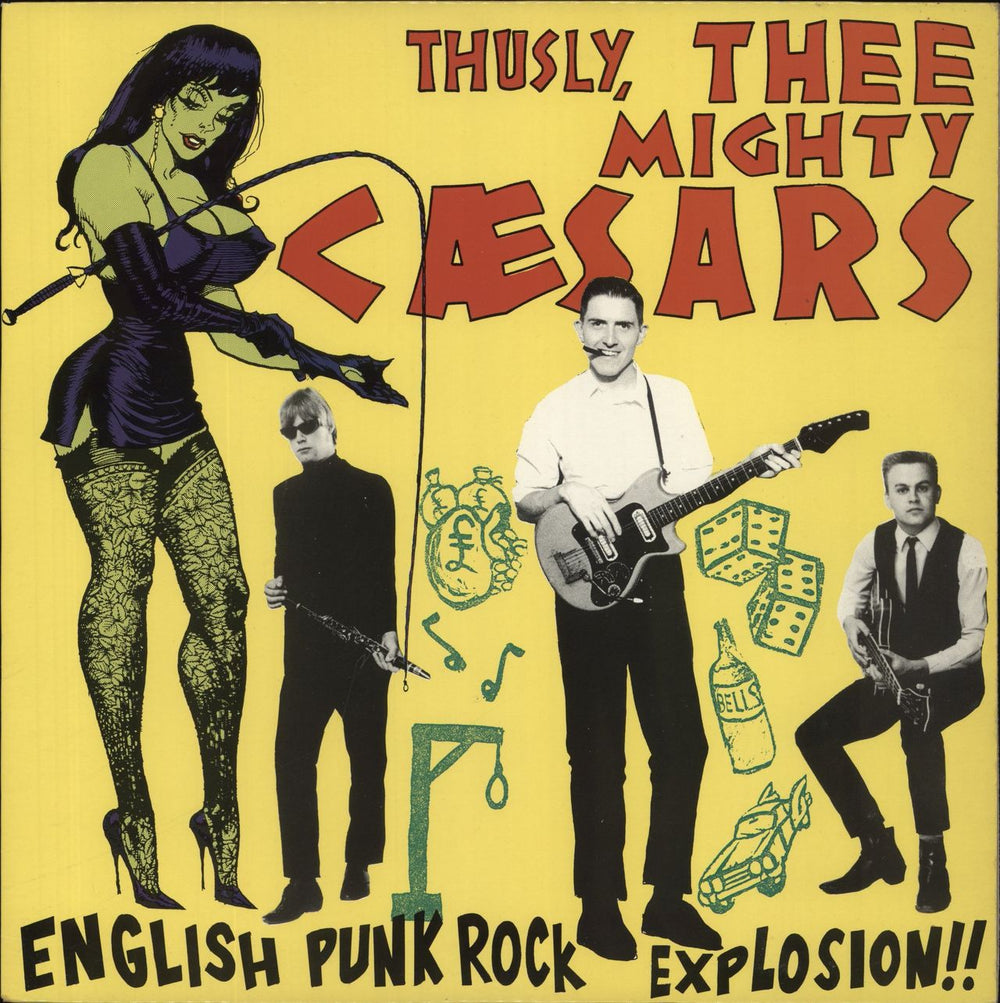 Thee Mighty Caesars English Punk Rock Explosion!! US vinyl LP album (LP record) CRYPT-014