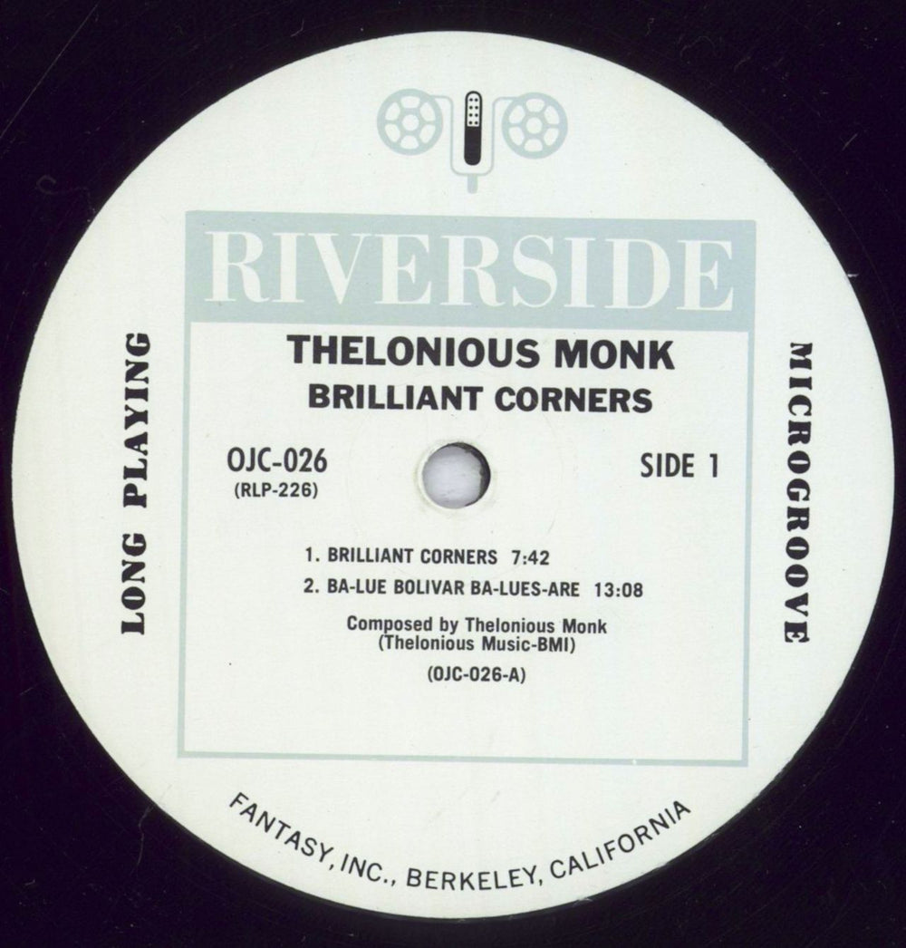 Thelonious Monk Brilliant Corners UK vinyl LP album (LP record) TM4LPBR833277