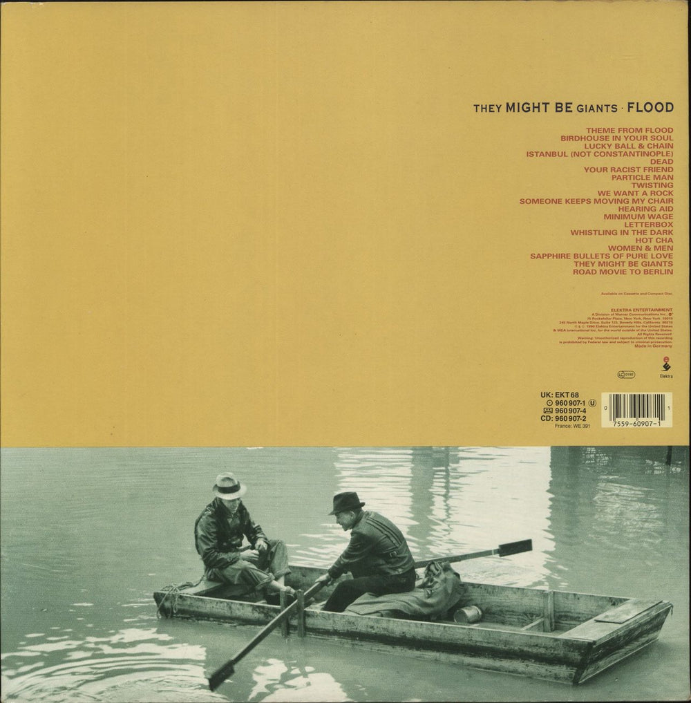 They Might Be Giants Flood - EX UK vinyl LP album (LP record) 075596090711
