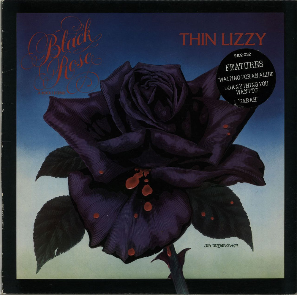 Thin Lizzy Black Rose - Stickered Sleeve UK vinyl LP album (LP record) 9102032