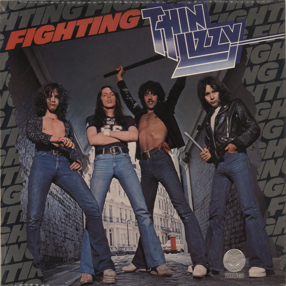 Thin Lizzy Fighting - 1st - EX UK vinyl LP album (LP record) 6360121