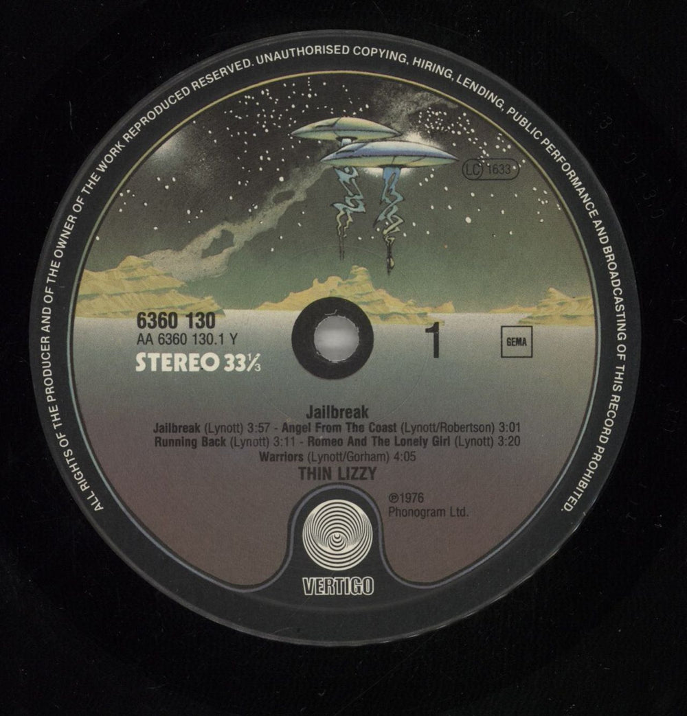 Thin Lizzy Jailbreak Dutch vinyl LP album (LP record) THILPJA439071