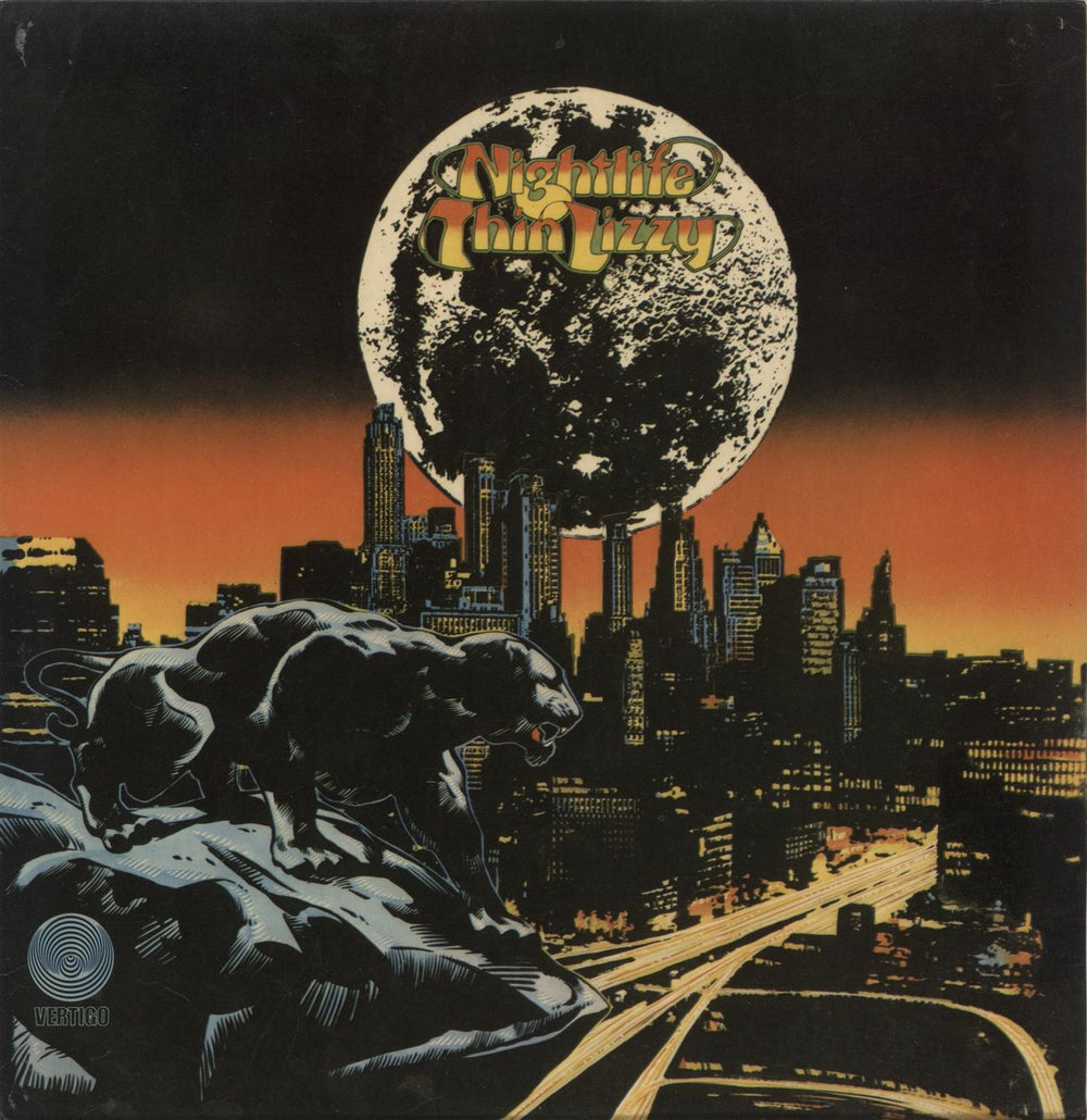 Thin Lizzy Nightlife Irish vinyl LP album (LP record) 6360116