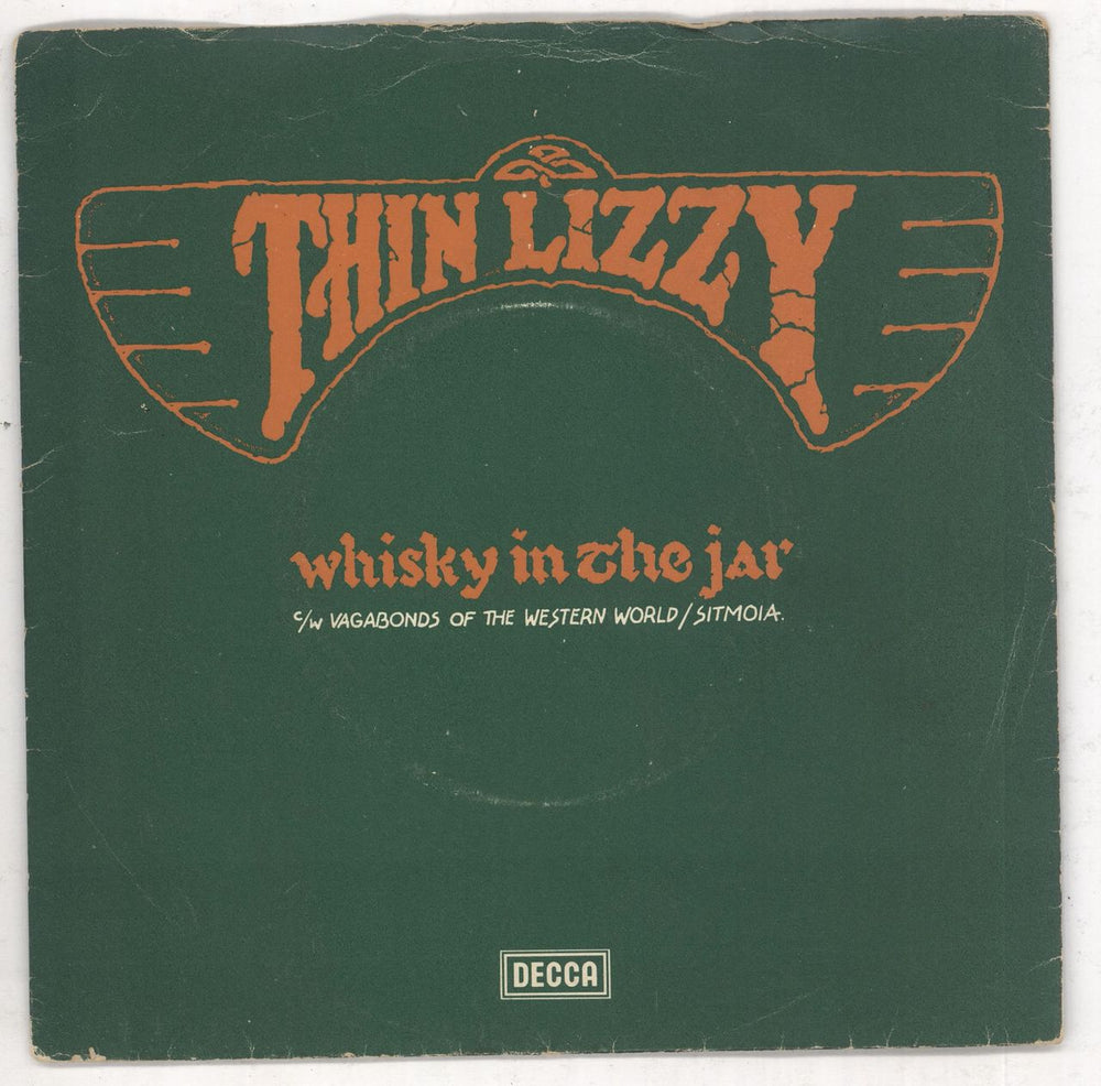 Thin Lizzy Whisky In The Jar [3:40] - P/S UK 7" vinyl single (7 inch record / 45) F13748