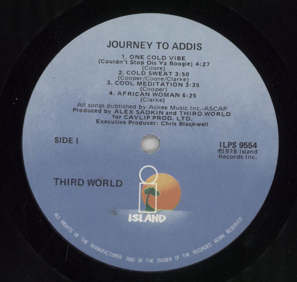 Third World Journey To Addis US vinyl LP album (LP record) TRWLPJO860726
