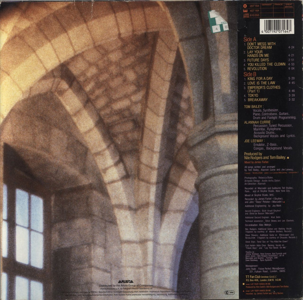 Thompson Twins Here's To Future Days + Re-Mixes German 2-LP vinyl record set (Double LP Album) 4007192071647