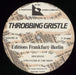 Throbbing Gristle Éditions Frankfurt-Berlin UK vinyl LP album (LP record) THGLPDI859005