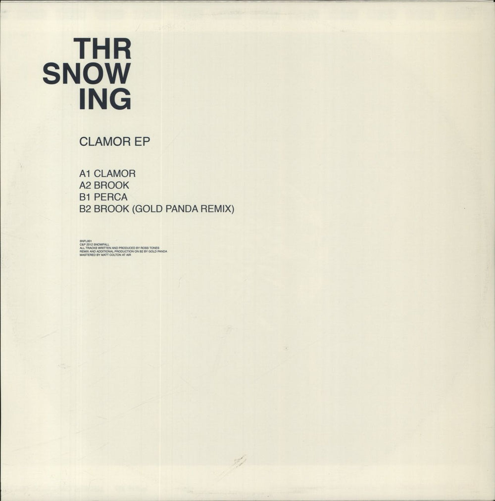 Throwing Snow Clamor EP UK 12" vinyl single (12 inch record / Maxi-single)