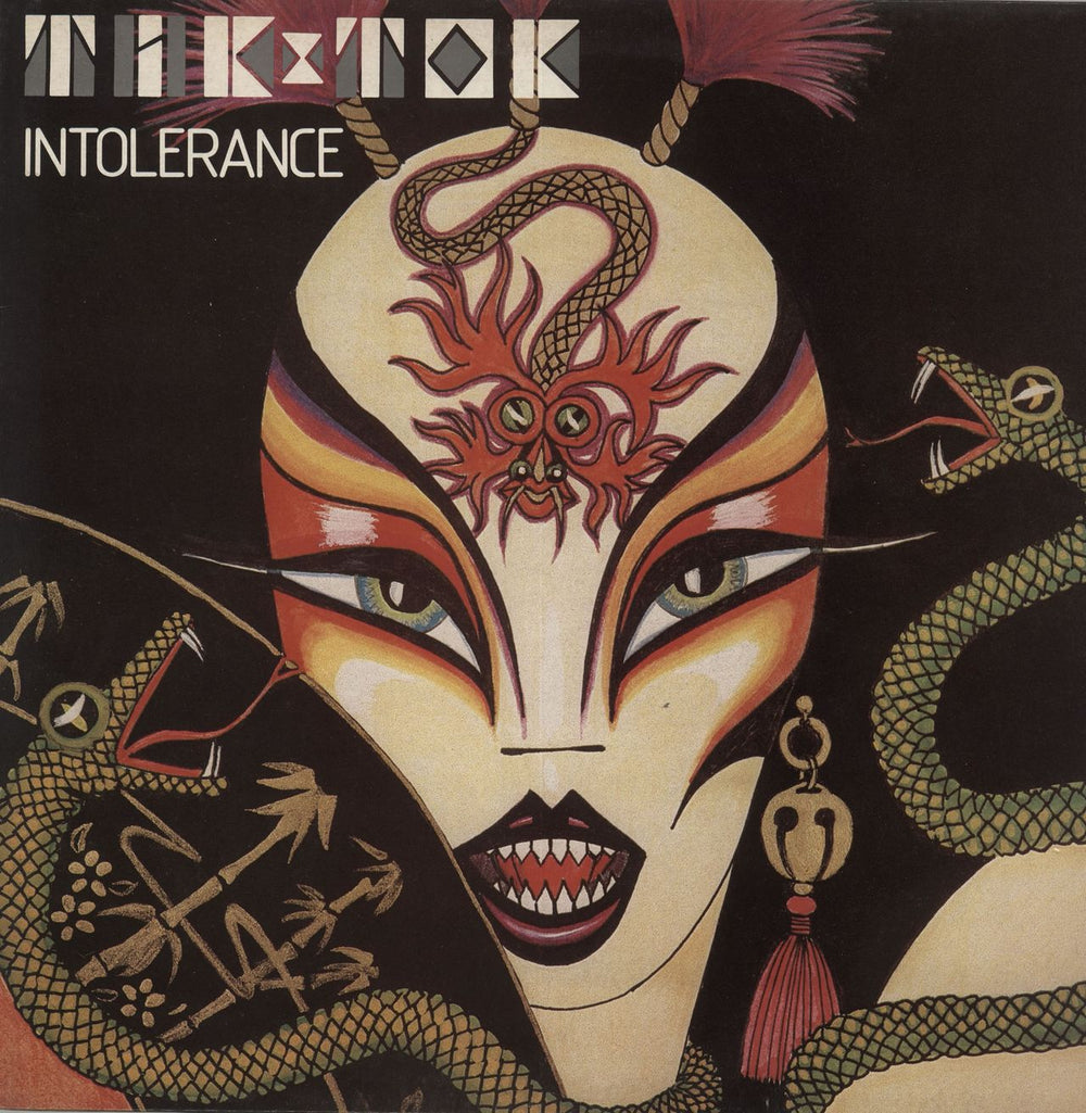 Tik & Tok Intolerance UK picture disc LP (vinyl picture disc album) SURLP008