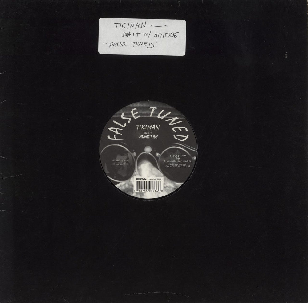 Tikiman Dub It Witaattitude German 12" vinyl single (12 inch record / Maxi-single) FT-001
