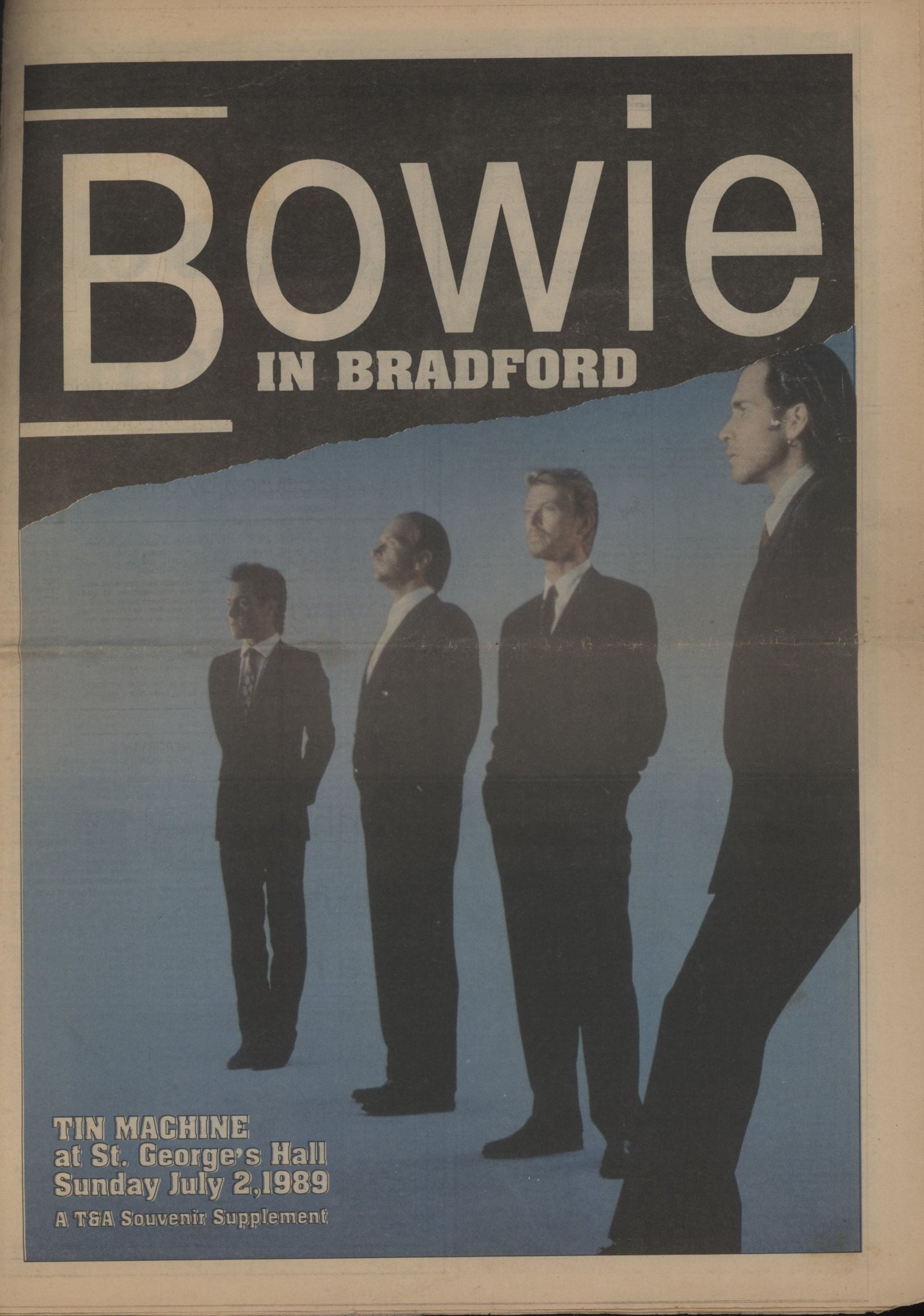 Tin Machine Live - Fully Autographed + Ticket Stub UK tour programme