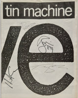 Tin Machine Live - Fully Autographed + Ticket Stub UK tour programme TOUR PROGRAMME