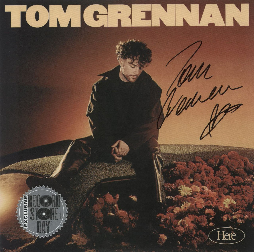 Tom Grennan Here - RSD - Orange Vinyl + Autographed Sleeve UK 7" vinyl single (7 inch record / 45) 19658793327