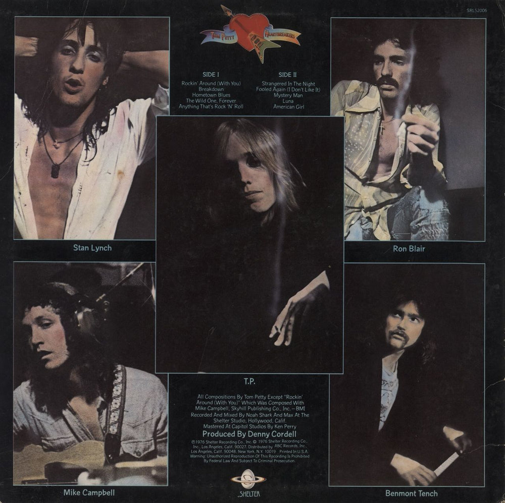 Tom Petty & The Heartbreakers Tom Petty And The Heartbreakers - VG US vinyl LP album (LP record)