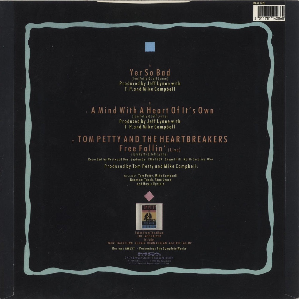 Tom Petty & The Heartbreakers Yer So Bad UK 12" vinyl single (12 inch record / Maxi-single) 5011781142860