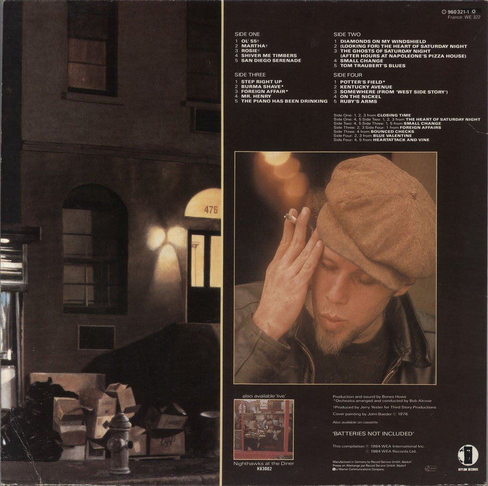 Tom Waits Asylum Years - EX German 2-LP vinyl record set (Double LP Album)