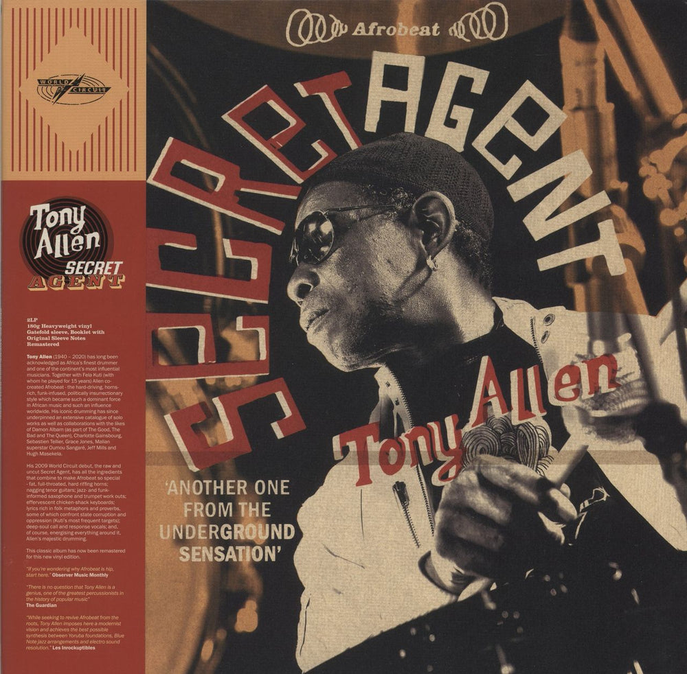 Tony Allen Secret Agent UK 2-LP vinyl record set (Double LP Album) WCV082R