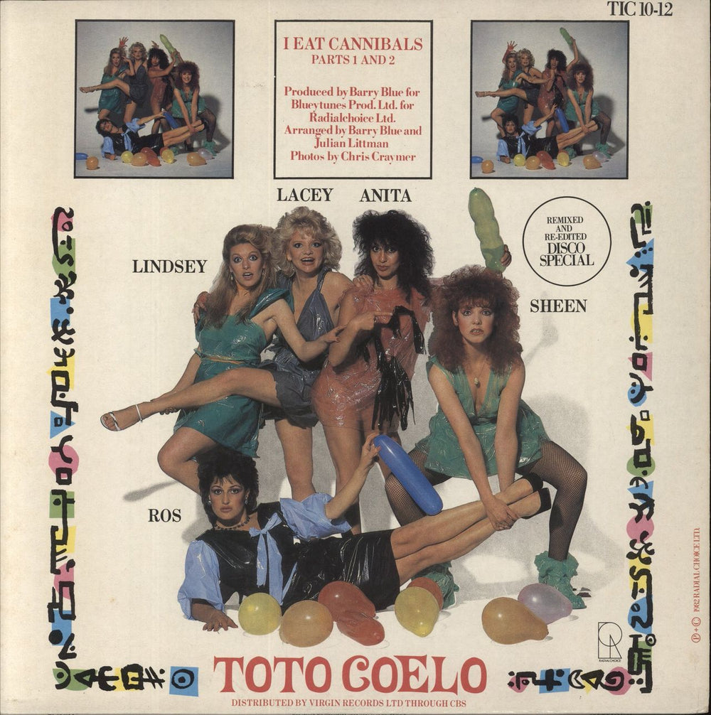 Toto Coelo I Eat Cannibals UK 12" vinyl single (12 inch record / Maxi-single)