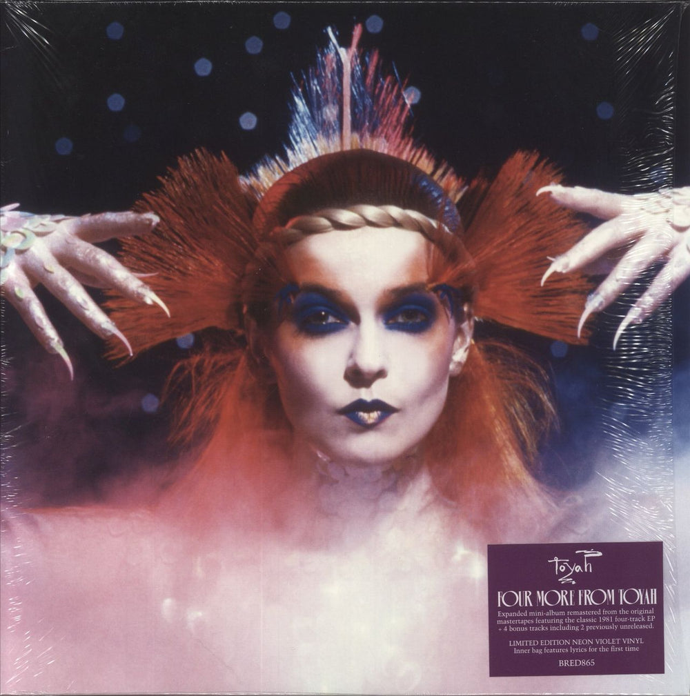 Toyah Four More From Toyah - Neon Violet Vinyl UK vinyl LP album (LP record) BRED865