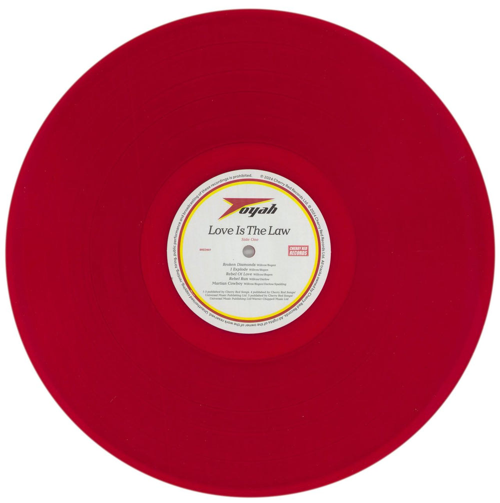 Toyah Love Is The Law - Red Vinyl UK vinyl LP album (LP record) TYHLPLO857819