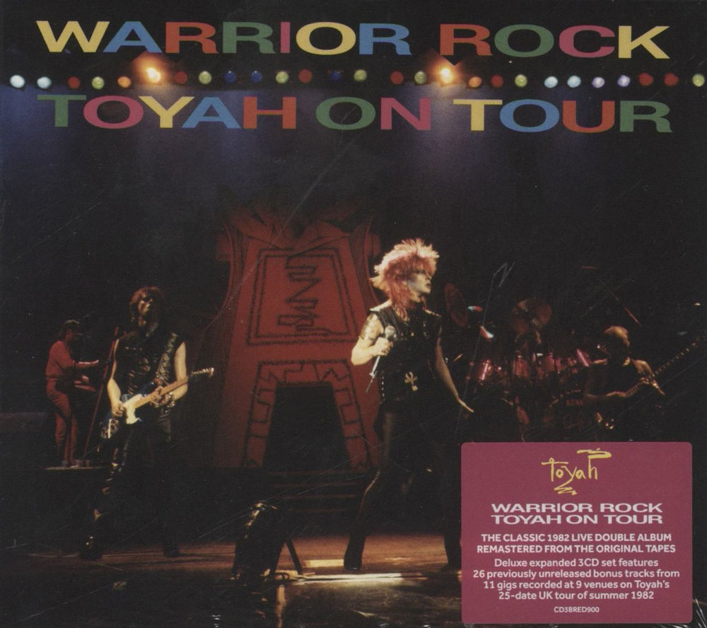 Toyah Warrior Rock - Toyah On Tour UK 3-CD album set (Triple CD) CD3BRED900