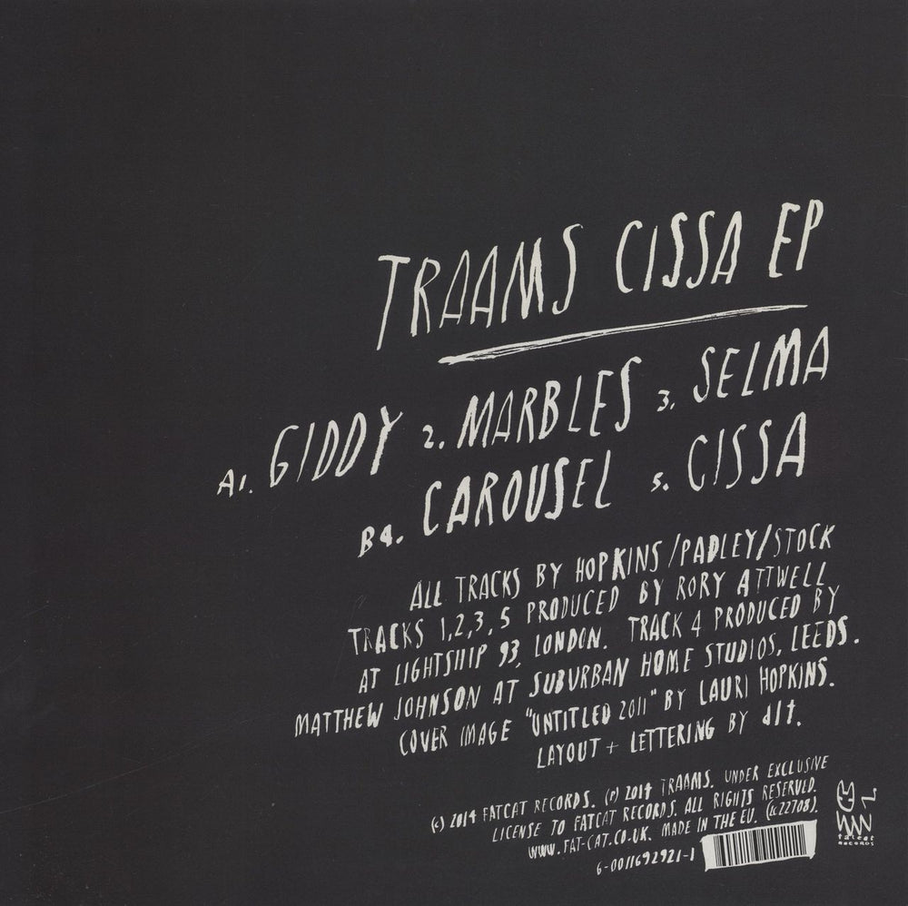 Traams Cissa UK 12" vinyl single (12 inch record / Maxi-single) 600116929211