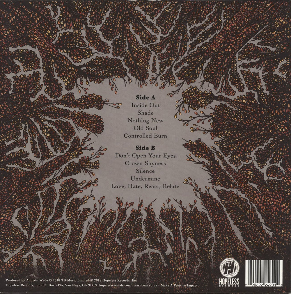 Trash Boat Crown Shyness - Pink Splatter Vinyl - Autographed UK vinyl LP album (LP record) 790692249015