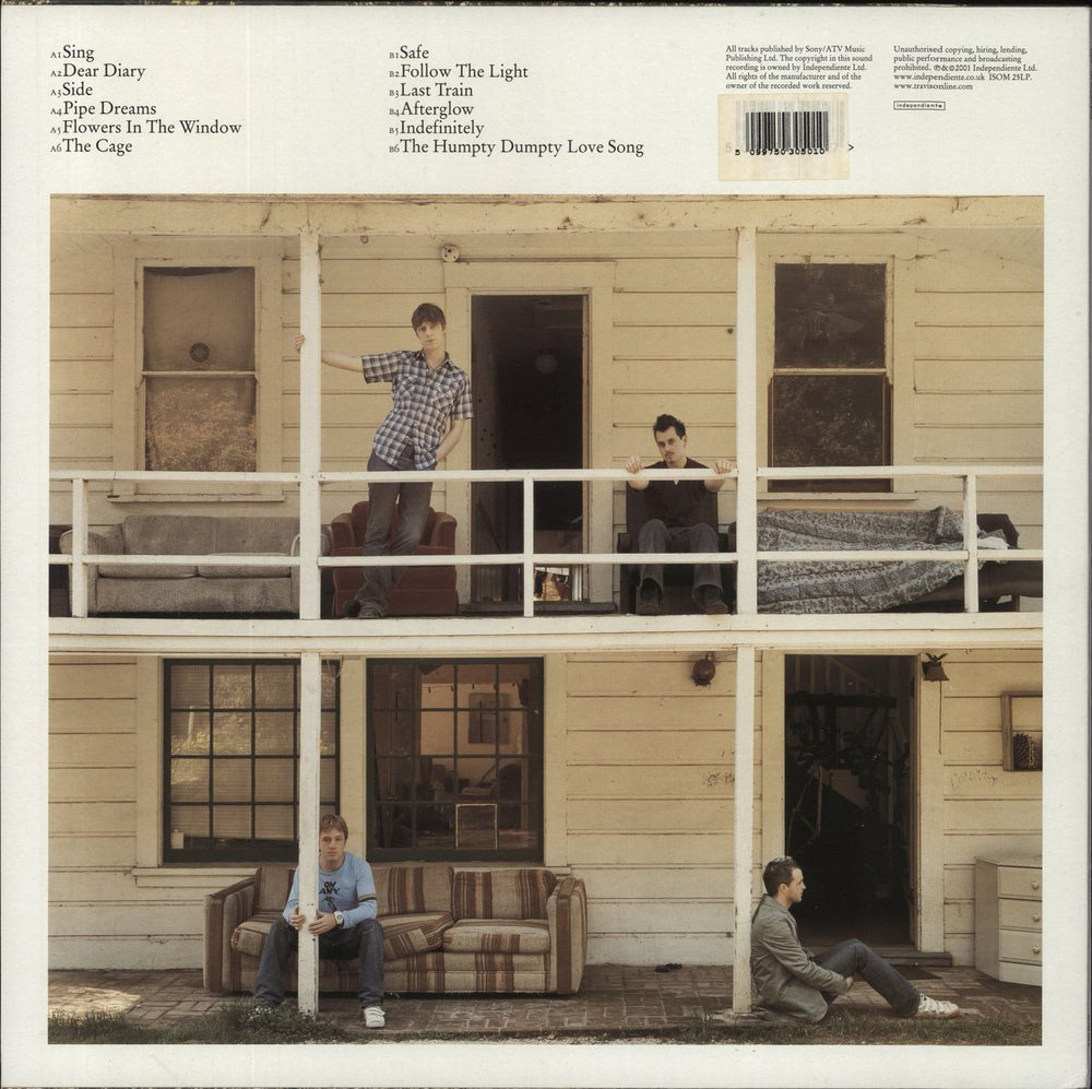 Travis (90s) The Invisible Band UK vinyl LP album (LP record) 720642452912