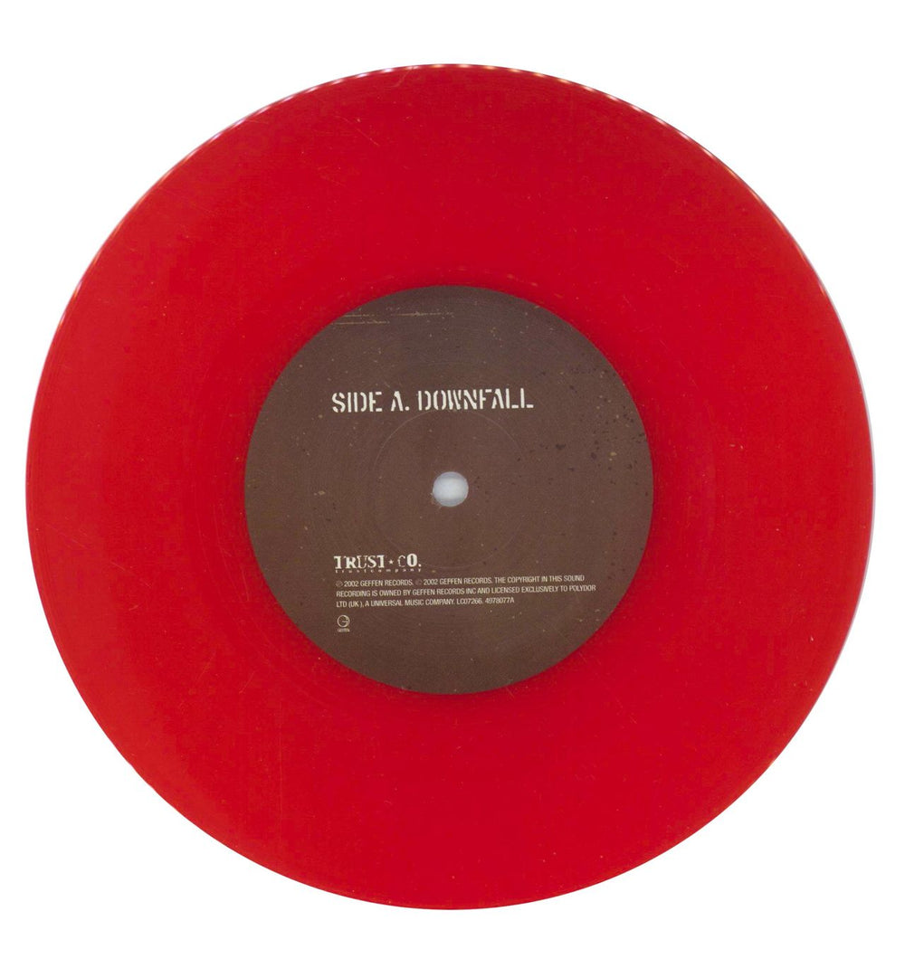 Trust Company Downfall - Red Vinyl UK 7" vinyl single (7 inch record / 45) TUY07DO870174