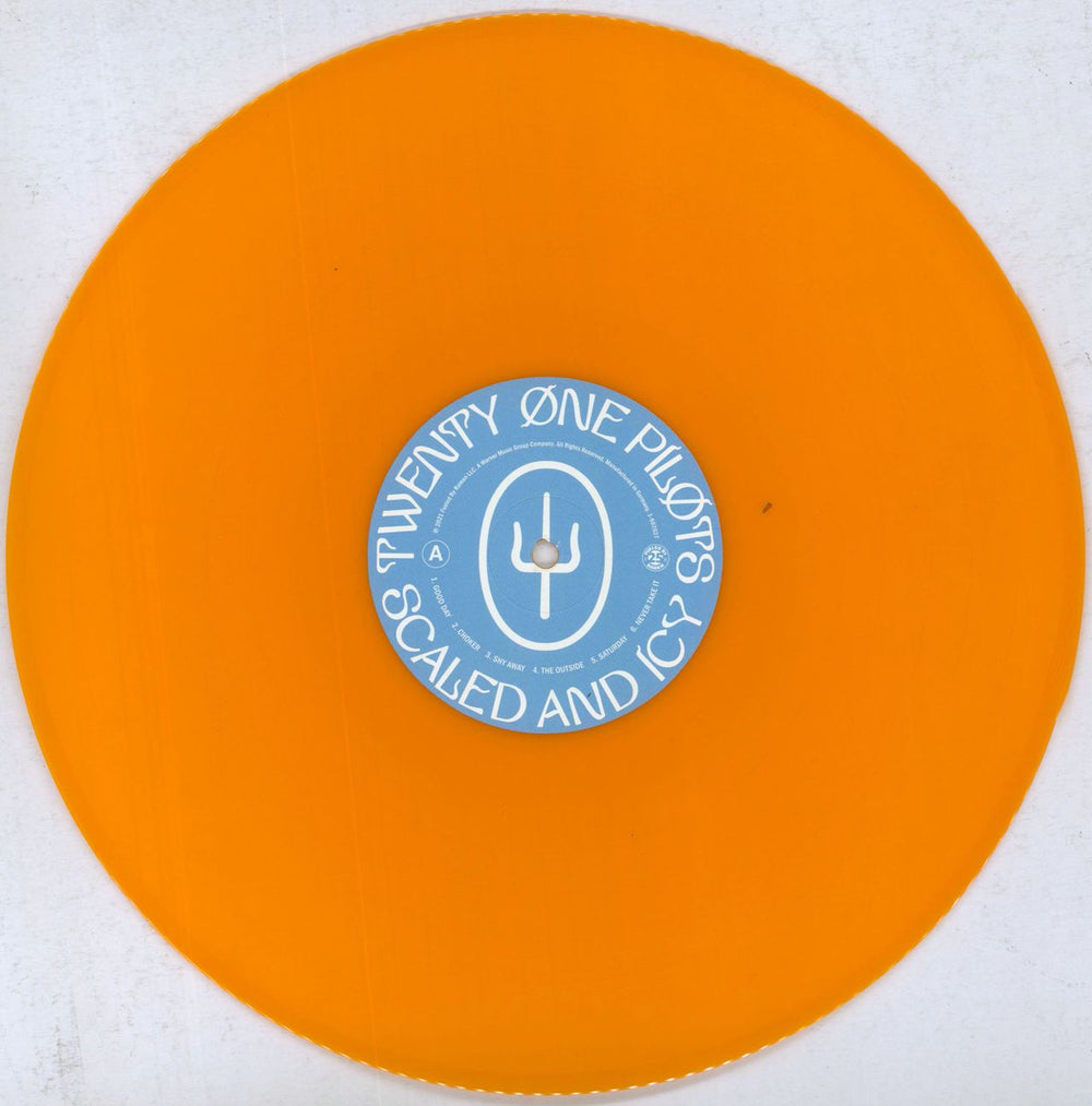 Twenty One Pilots Scaled And Icy - Orange Vinyl UK vinyl LP album (LP record) Y2ZLPSC831820