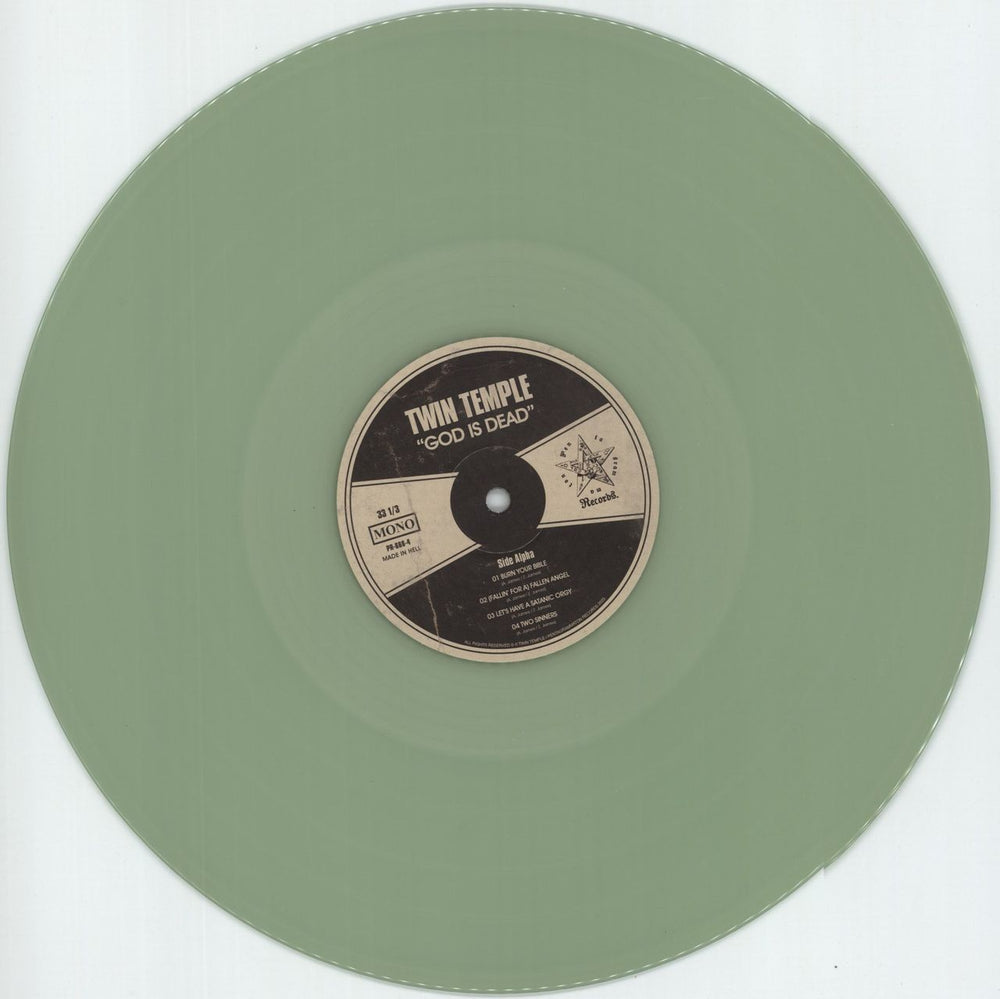 Twin Temple God Is Dead - Coke Bottle Green Vinyl - Sealed US vinyl LP album (LP record) 915LPGO871337
