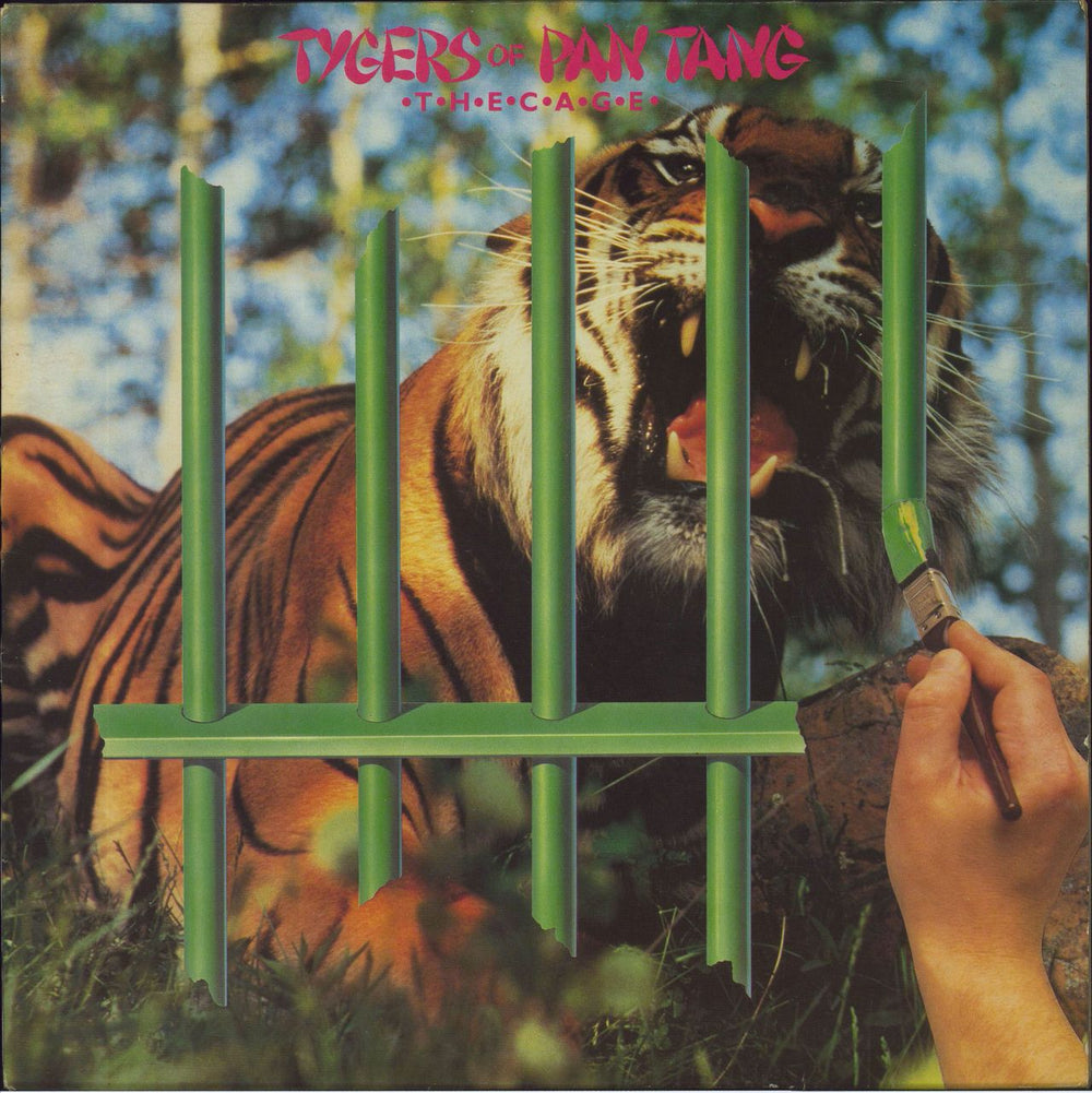 Tygers Of Pan Tang The Cage UK vinyl LP album (LP record) MCF3150