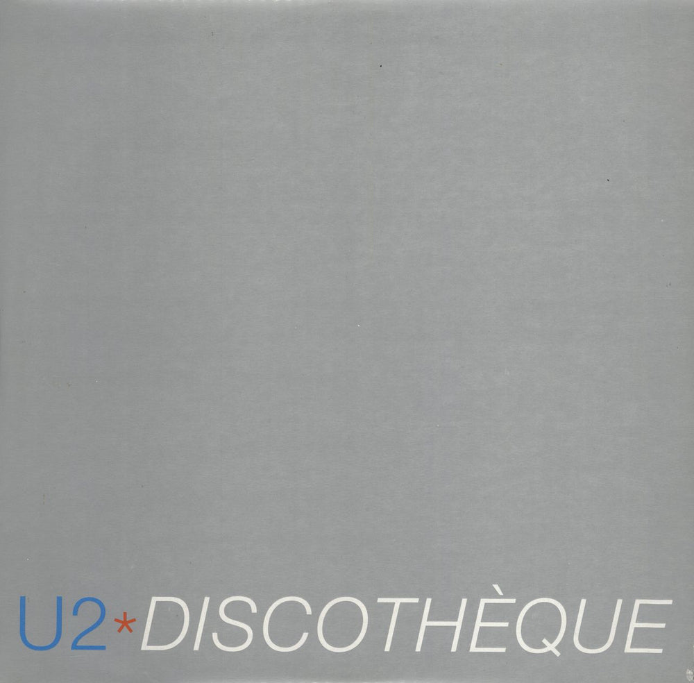 U2 Discothèque UK Promo 12" vinyl single (12 inch record / Maxi-single) 12ISD649DJ