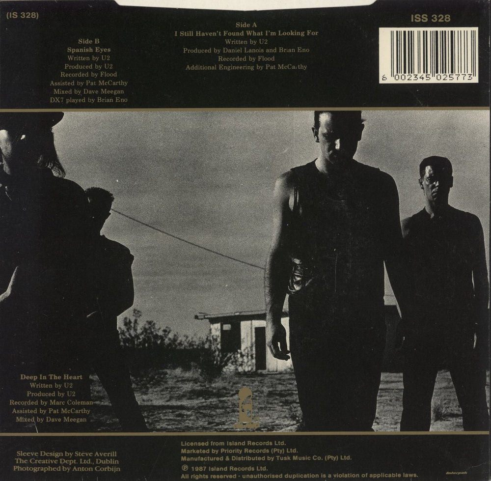 U2 I Still Haven't Found What I'm Looking For South African 7" vinyl single (7 inch record / 45) 6002345025773