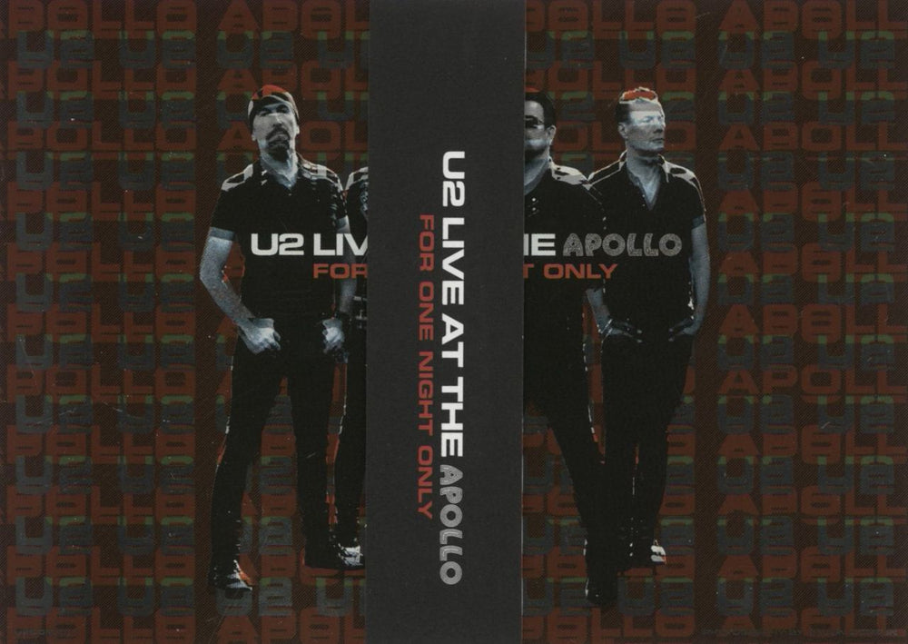 U2 Live At The Apollo For One Night Only + Postcards UK 2 CD album set (Double CD)