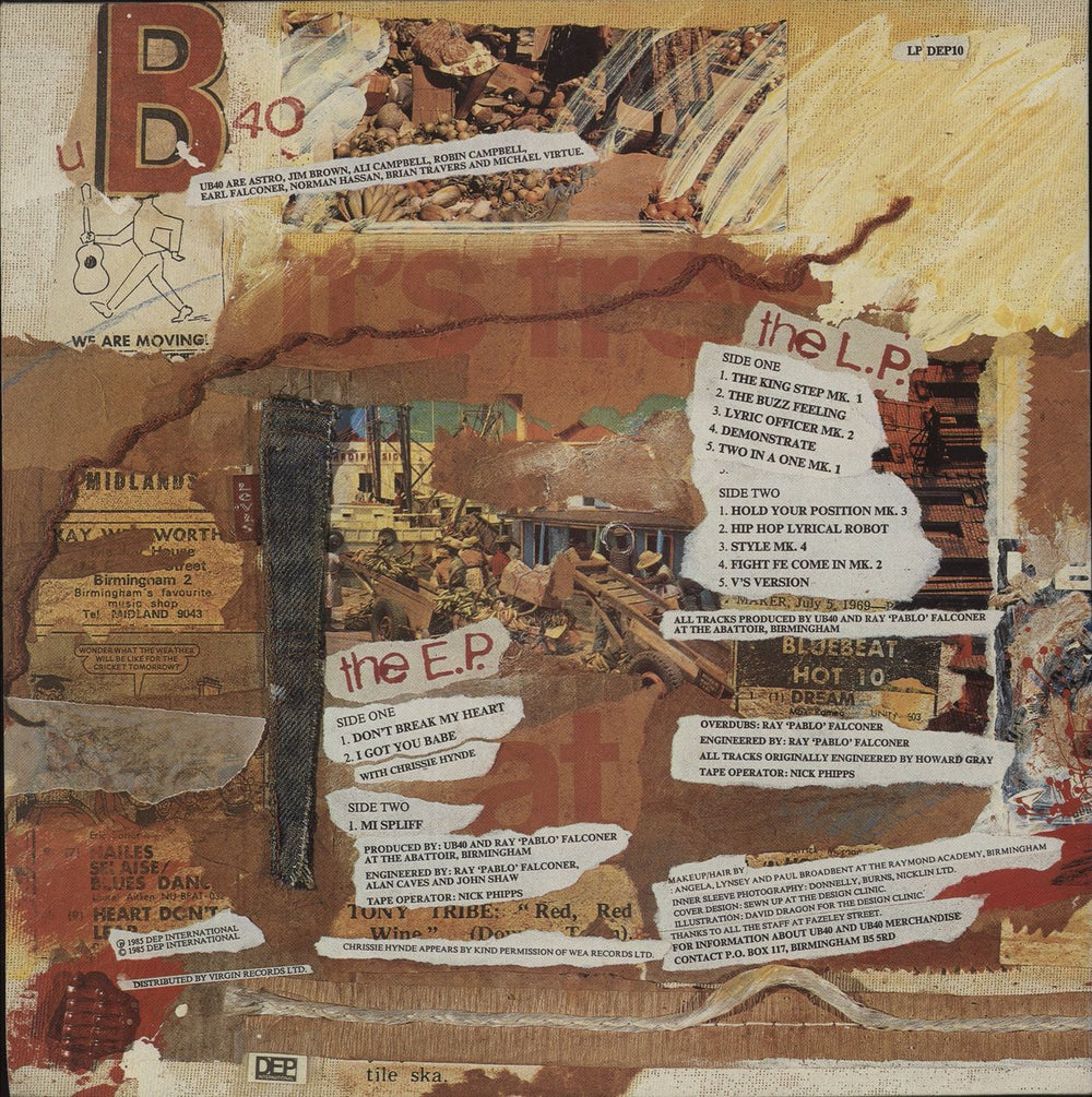 UB40 Baggariddim + 12" EP UK vinyl LP album (LP record)