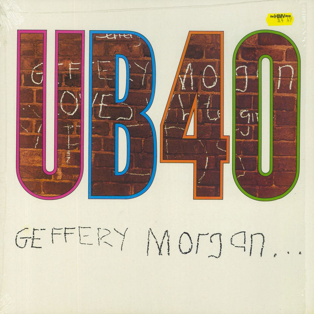 UB40 Geffery Morgan - shrink UK vinyl LP album (LP record) LPDEP6