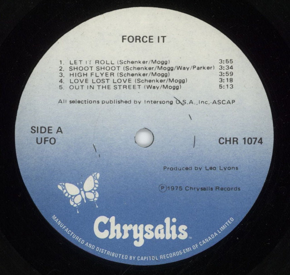 UFO Force It Canadian vinyl LP album (LP record) UFOLPFO873751
