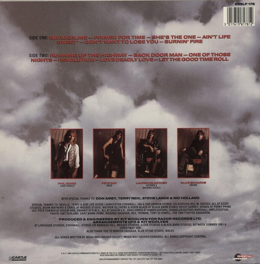 UFO High Stakes & Dangerous Men UK vinyl LP album (LP record)