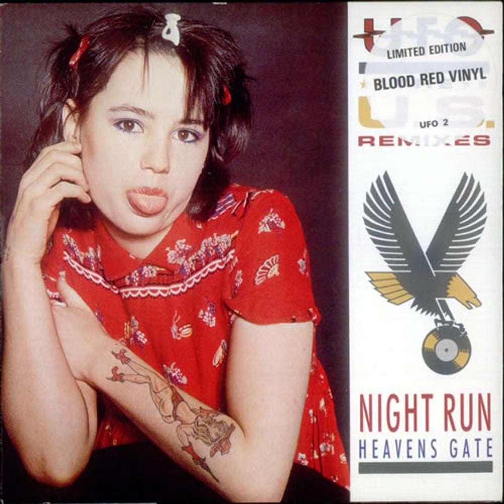 UFO Night Run - Red Vinyl UK 7" vinyl single (7 inch record / 45) UFO2
