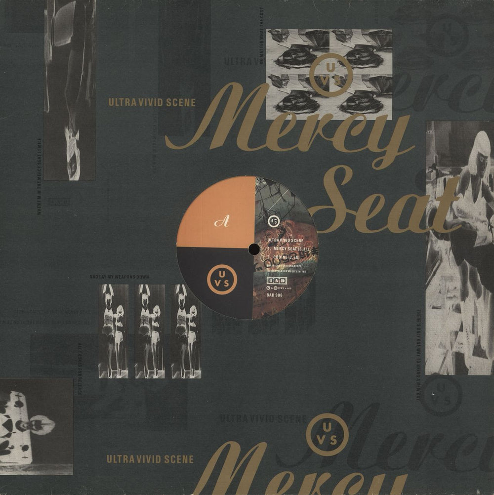 Ultra Vivid Scene Mercy Seat - Green Die-Cut Sleeve UK 12" vinyl single (12 inch record / Maxi-single) BAD906