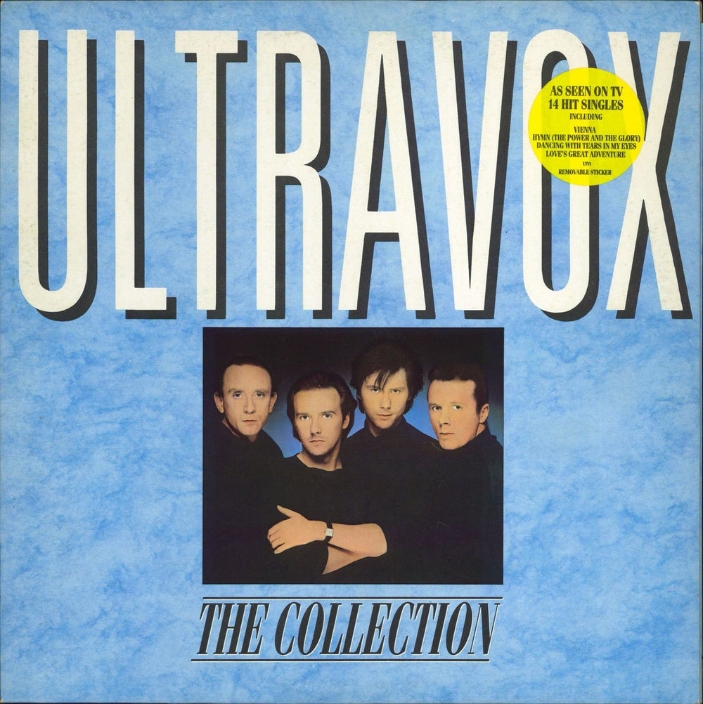 Ultravox The Collection + Hype Sticker UK vinyl LP album (LP record) UTV1