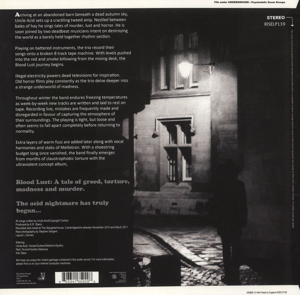 Uncle Acid & The Deadbeats Blood Lust - White Vinyl UK vinyl LP album (LP record) 803341359208