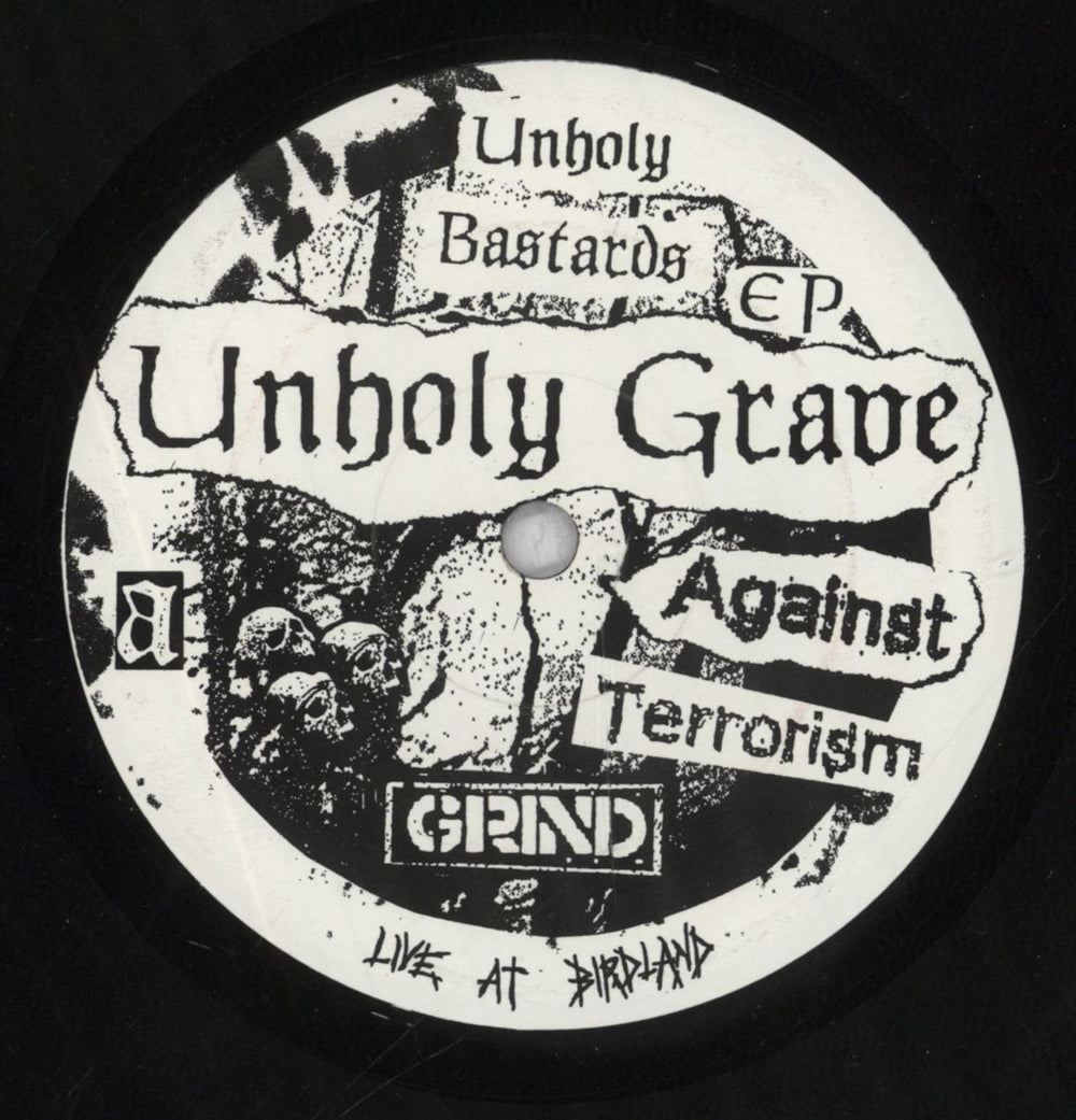 Unholy Grave Unholy Bastards EP US 7" vinyl single (7 inch record / 45)