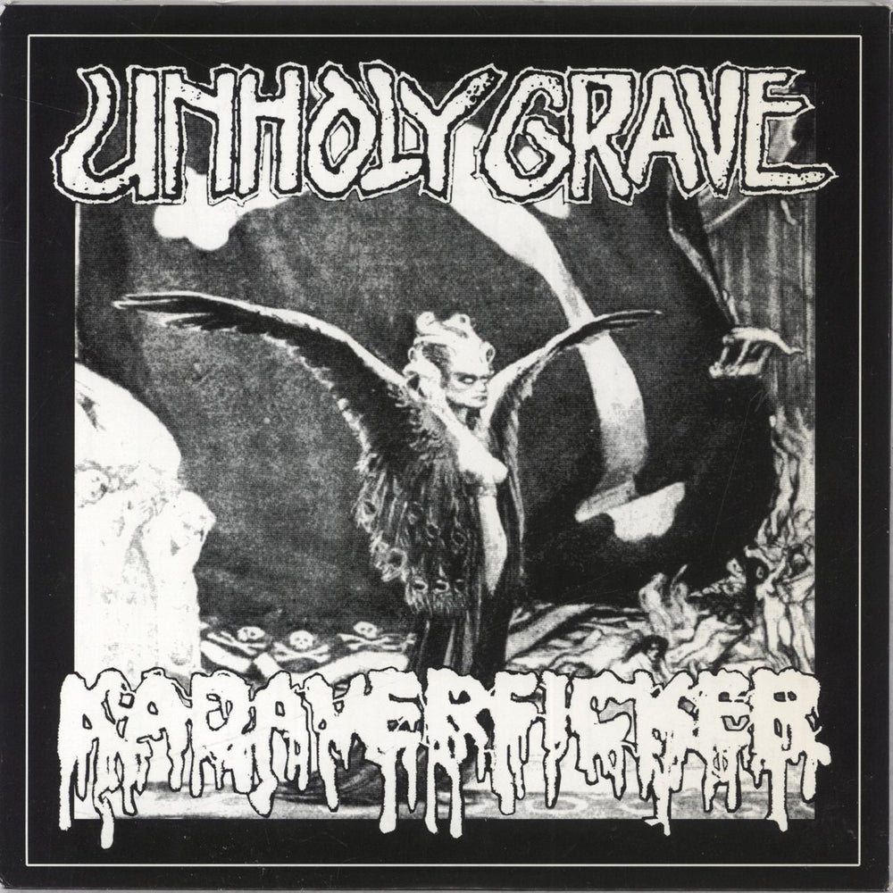 Unholy Grave Unholy Grave / Kadaverficker German 7" vinyl single (7 inch record / 45) P.I.U.#23