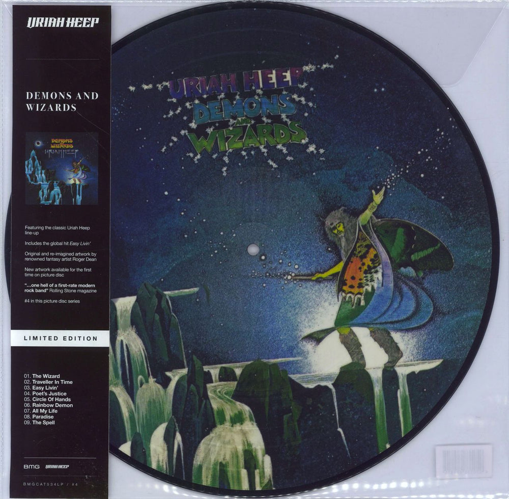 Uriah Heep Demons And Wizards UK picture disc LP (vinyl picture disc album) BMGCAT534LP